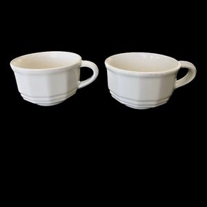 Pfaltzgraff HERITAGE WHITE  2 Coffee/Tea Cups